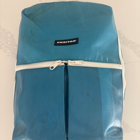 FREITAG F49 Fringe Backpack Blue/White - Picture 6 of 15